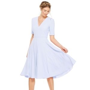 Gal Meets Glam Edith City Crepe Midi Dress
